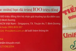Công ty Tribeco Bình Dương sẽ không trả 100 triệu đồng cho người ăn mì trúng thưởng 