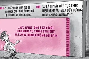 Kiện đòi bán quách… bức tường
