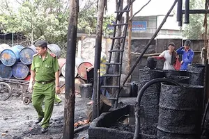 Tái chế nhớt chui 20.000 lít/tháng