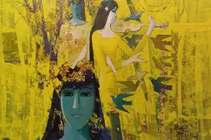 Triển lãm tranh về vĩ cầm và biển