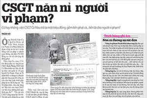 Vụ 'năn nỉ người vi phạm': CSGT có 'lỗi về tác phong'