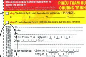 Cẩn thận với chiêu trúng thưởng tiền tỉ 
