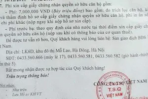 Hà Nội thanh tra về nghi vấn ‘bôi trơn’ giấy đỏ