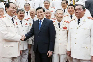 Chủ tịch nước tiếp các thế hệ tướng lĩnh công an