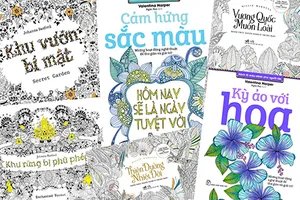 Khi người lớn mê mẩn với sách tô màu