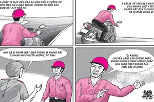 Ôm cua sang phải cũng bật xi-nhan?