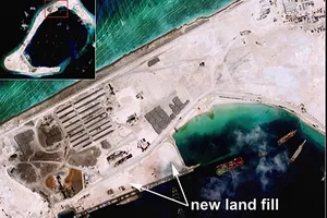 Trung Quốc tiếp tục xây sân bay trên đá Subi