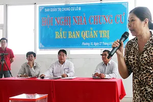 Chung cư có ‘nội chiến’ bầu ban quản trị mới 