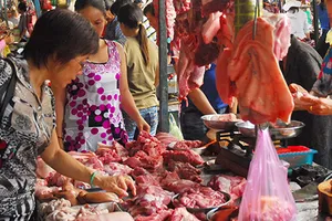 Thịt, rau chứa đầy hóa chất, kháng sinh