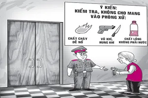 Tạt phân vào đương sự tại tòa