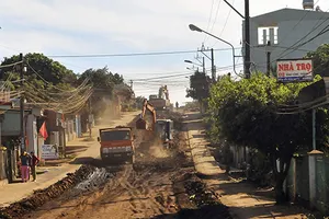 Doanh nghiệp đã thi công đường Đinh Công Tráng