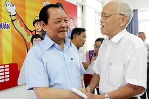 Nguyên Bí thư Thành ủy Lê Thanh Hải chia tay cử tri 