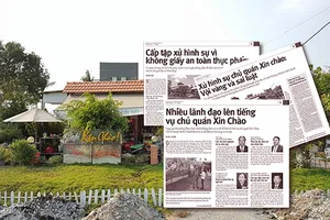 Xử hình sự chủ quán Xin Chào là không đúng luật