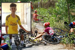 Tay đua bị cán nát xe không được thi đấu tiếp