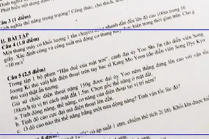 Đề thi... phi giáo dục!