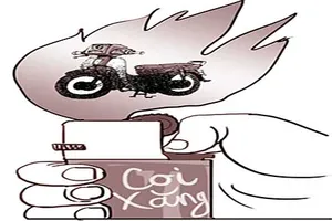 Bật quẹt soi xăng!