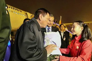 Ông Duterte đã tới Bắc Kinh