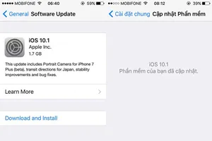 iOS 10.1 gặp lỗi nghiêm trọng