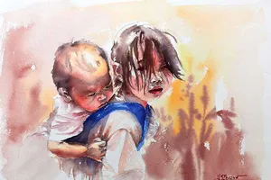 Đấu giá tranh vì trẻ em Tà Nung 