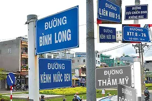 TP.HCM cần hơn 2.100 tên để đặt, đổi tên các con đường