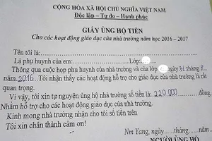 Phụ huynh bức xúc vì… ‘năn nỉ’ nhà trường nhận tiền 