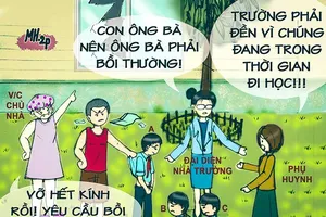 Tình huống kỳ 17: Ném xoài làm vỡ kính, ai bồi thường?