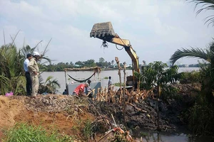 Nước tràn bờ bao sông Sài Gòn, dân không kịp trở tay