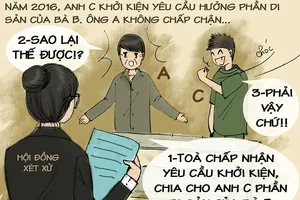 Tình huống kỳ 21: Vợ mất, chồng sửa di chúc chung