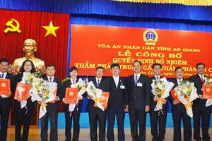 An Giang: Bổ nhiệm 41 thẩm phán 