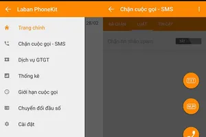 Chặn tin nhắn rác và cuộc gọi quấy rối
