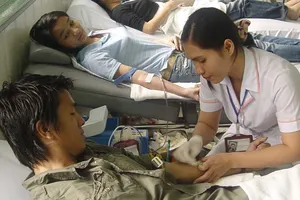 Không có việc bắt buộc hiến máu 