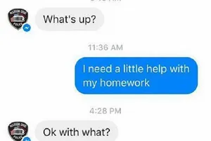 Làm toán không được, con gọi… cảnh sát! 