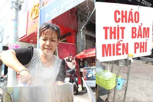 ‘Cháo thịt bằm miễn phí’ của chị Linh