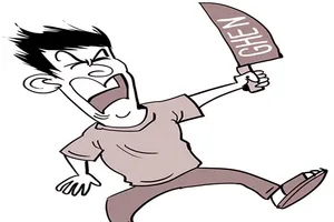 Giận vợ chém… công an