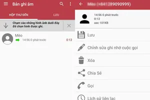 2 ứng dụng ghi âm cuộc gọi cho Android và iOS