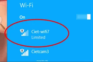 Khắc phục lỗi Limited khi sử dụng Wi-Fi 