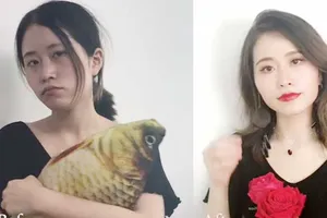 'Thánh nữ công sở' trang điểm bằng... đồ ăn