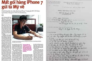 Bưu điện TP.HCM đã thỏa thuận bồi thường iPhone7 bị mất