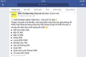 Cảnh giác với chiêu lừa mua hàng điện máy giá rẻ!