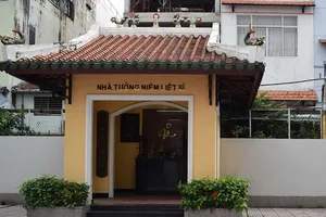 Nhà tưởng niệm liệt sĩ trong trụ sở Cảnh sát PCCC TP.HCM