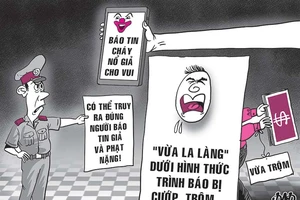 Trả giá đắt khi báo tin giả cho công an