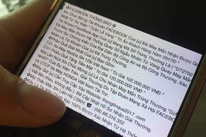 Mất 100 triệu vì sập bẫy trúng thưởng trên Facebook