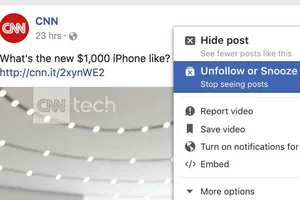 Facebook cho phép tạm thời ‘nghỉ chơi’ bạn bè
