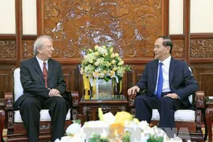 Chủ tịch nước Trần Đại Quang tiếp đại sứ Bulgaria