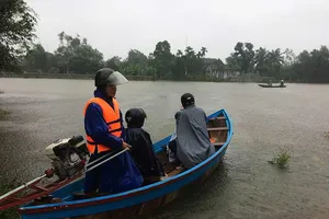 Lũ đang dịch chuyển dần ra Bắc miền Trung