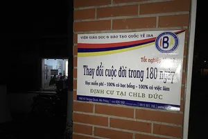 Học viện IBA ở Hải Phòng khuất tất tuyển sinh đi Đức