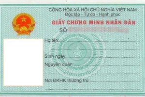 Xác định hai số CMND là một người