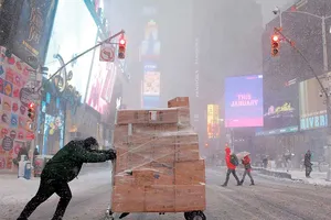 Quảng trường Thời đại, New York đón năm mới lạnh kỷ lục