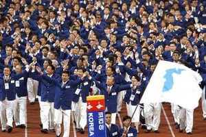 2 miền Triều Tiên cùng đồng phục tại Olympic mùa đông