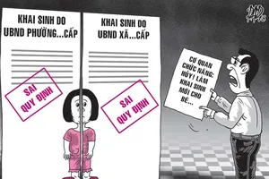 Rắc rối trẻ có 2 tên, 2 giấy khai sinh